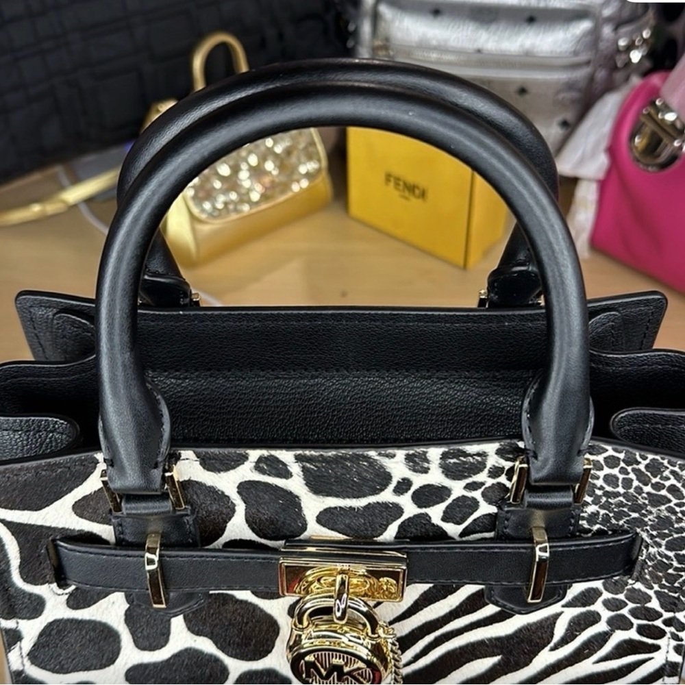 Michael Kors Calf Hair Hamilton Small Satchel MSRP $558 - Picture 7 of 12